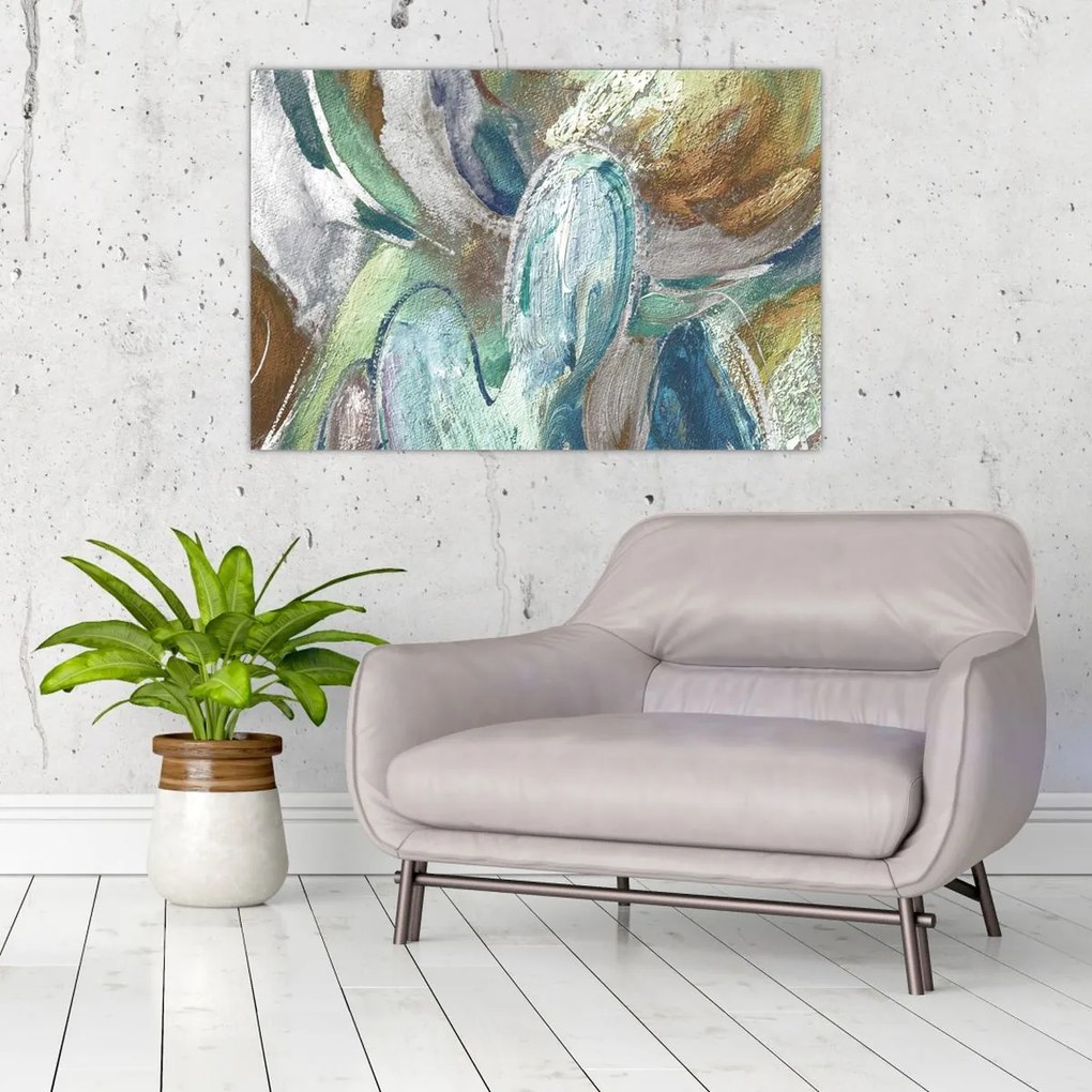Obraz - Abstraktné maľba postavy (90x60 cm)