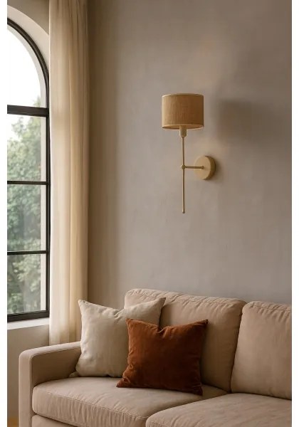 Nástenné svietidlo MADELA 1xE14/40W/230V juta/béžová