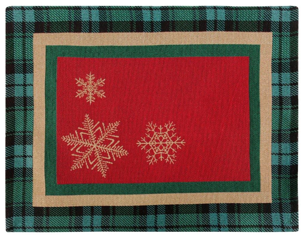 VIANOČNÉ GOBELÍNOVÉ PRESTIERANIE NA STÔL CHERRY 35X45 CM VZOROVANÁ