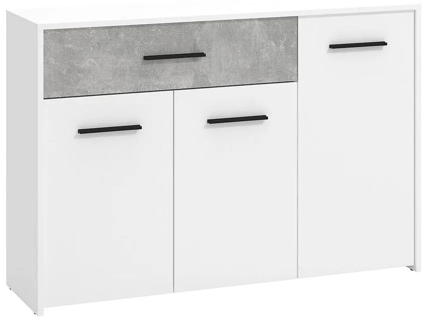 Komoda Varadero biela/betón 3K1F 11011617