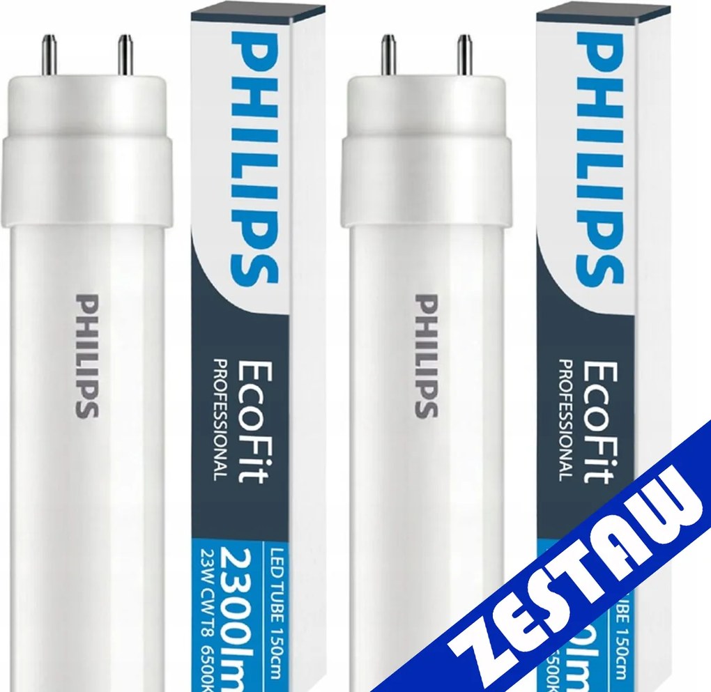 SADA 2x LED trubica Philips 150 cm 23W 2300 lm 6500 K 20 000 h EcoFit