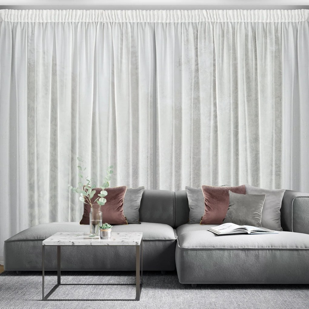 ZÁCLONA NA PÁSKE HERA 300X270 CM VZOROVANÁ