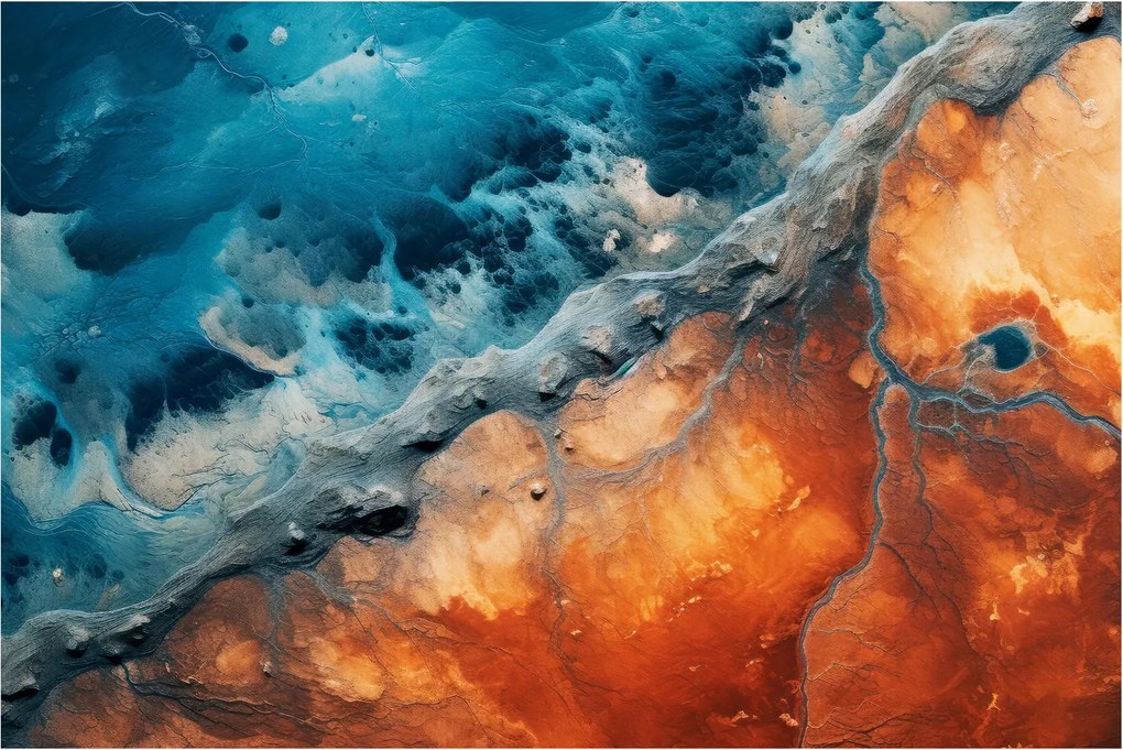 Obraz - Voda a oheň (90x60 cm)