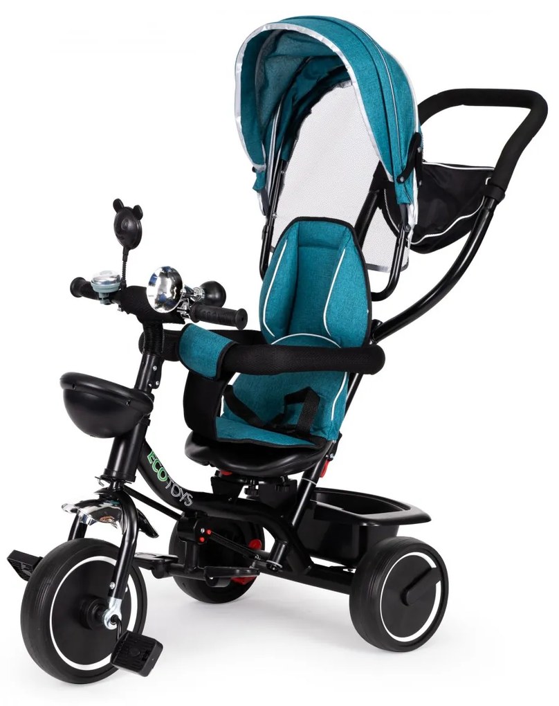 Detská trojkolka - kočík Ecotoys BeBe modrá