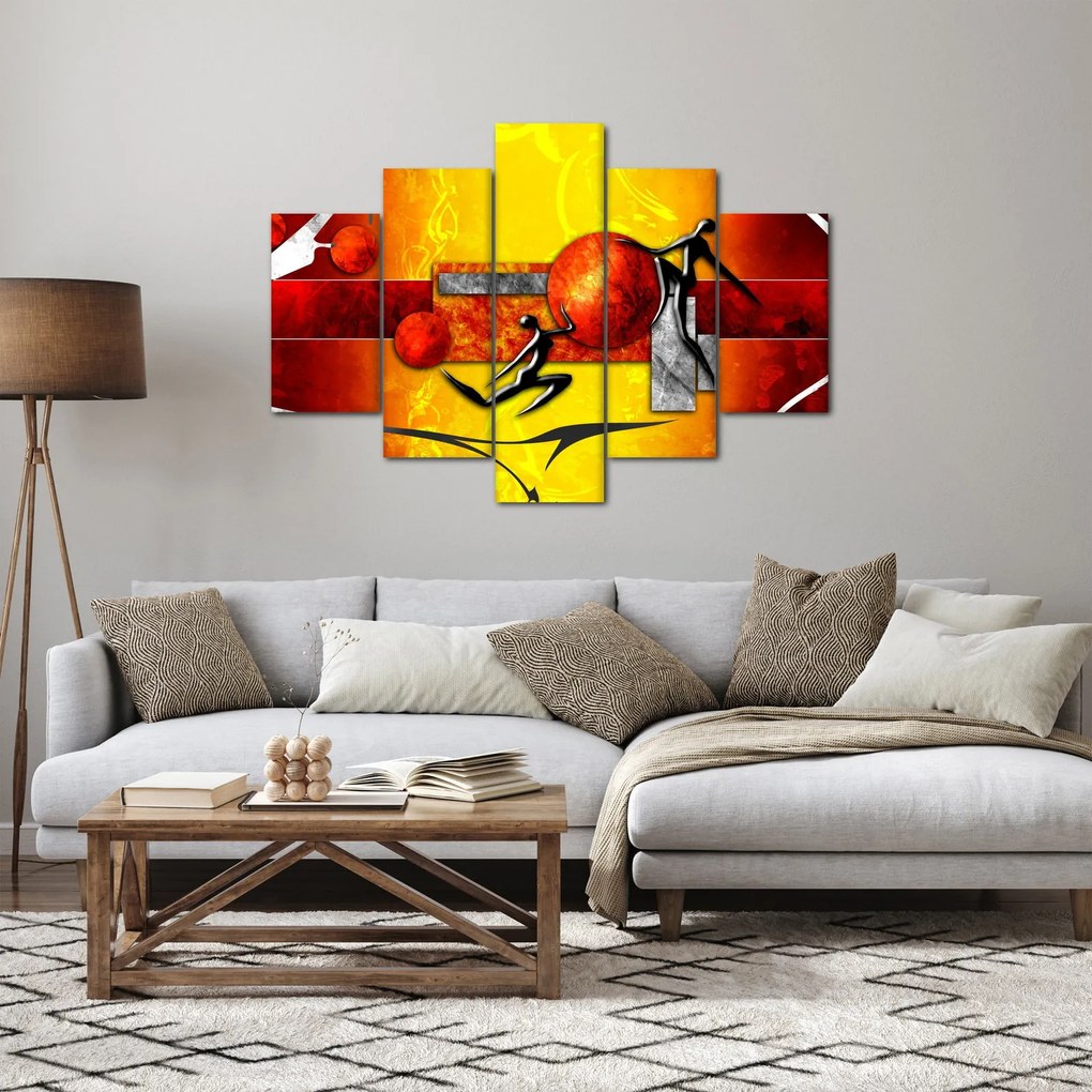 Obraz - Maľba ľudskosti (150x105 cm)