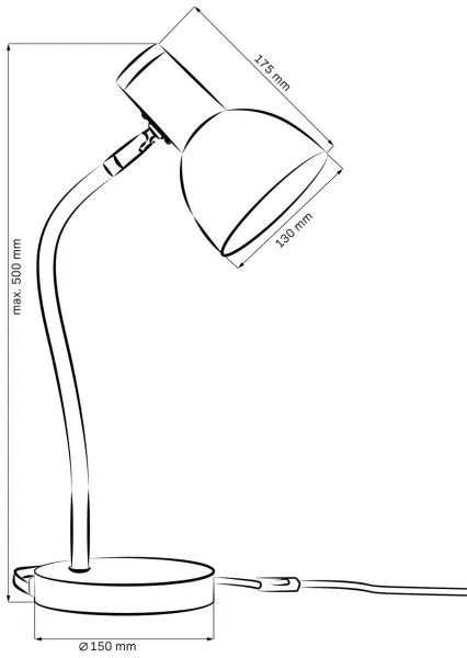 Stolná lampa MIMI 1xE27/10W/230V ružová