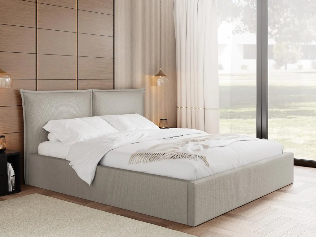 Čalúnená manželská posteľ Ezibia, Rozmer postele: 180x200, Farby: Kronos 46