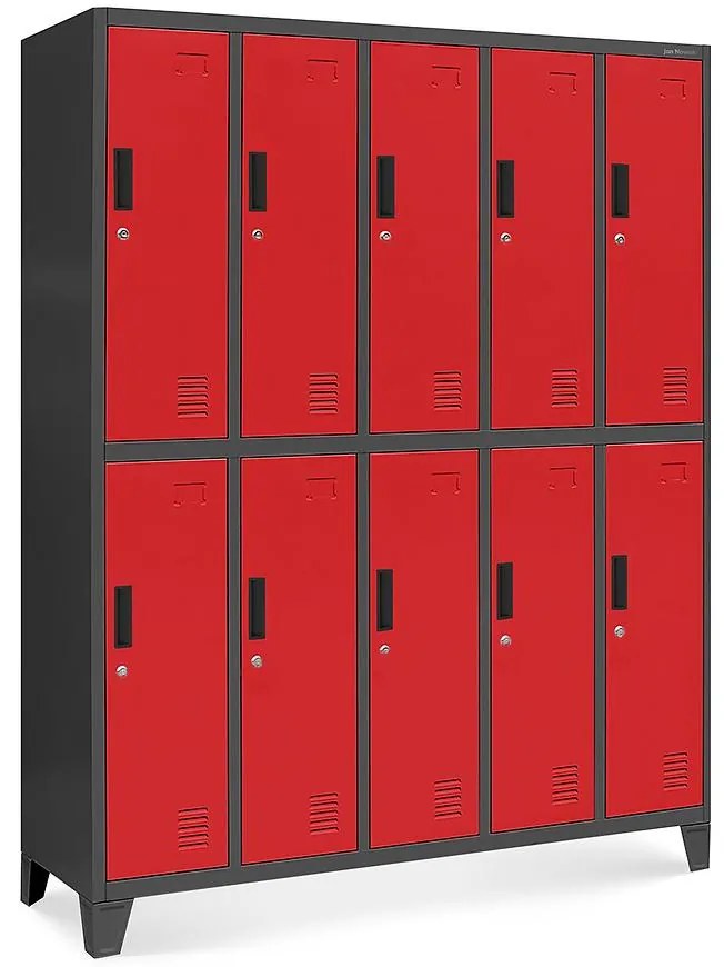 Sada skriniek zdravotno-bezpečnostných Bartek kov červená/antracit