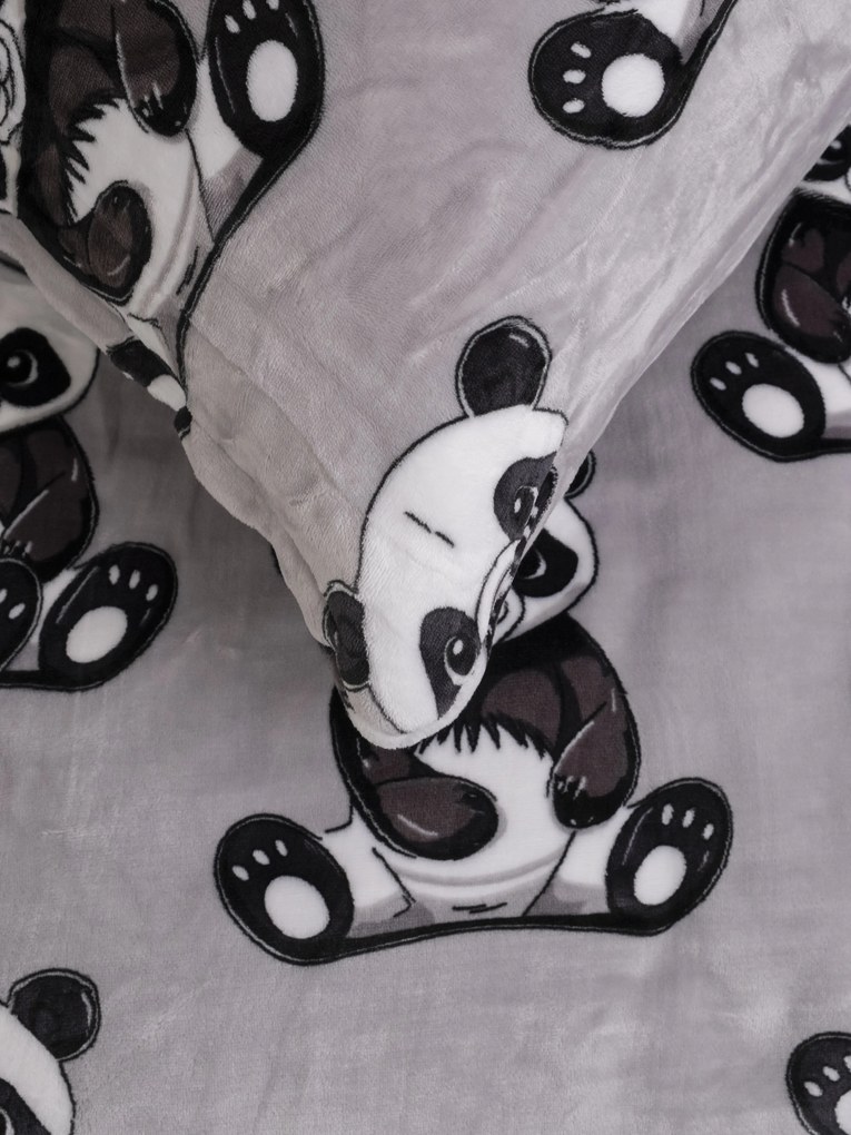 Obliečka na vankúšik mikroplyš Exclusive 40 × 40 cm - Panda