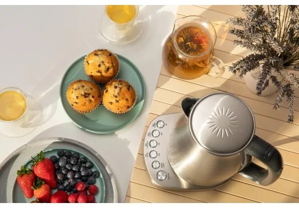 Sencor - Rýchlovarná kanvica s termoreguláciou 1,7 l 2200W/230V nerez