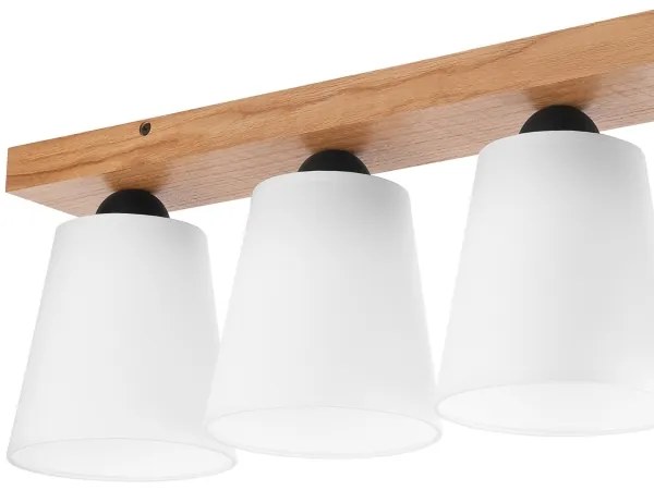 Prisadený luster LULA 4xE27/60W/230V dub