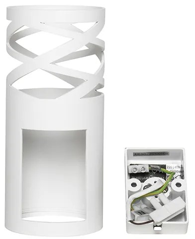 Dizajnová nástenná lampa biela - Arre