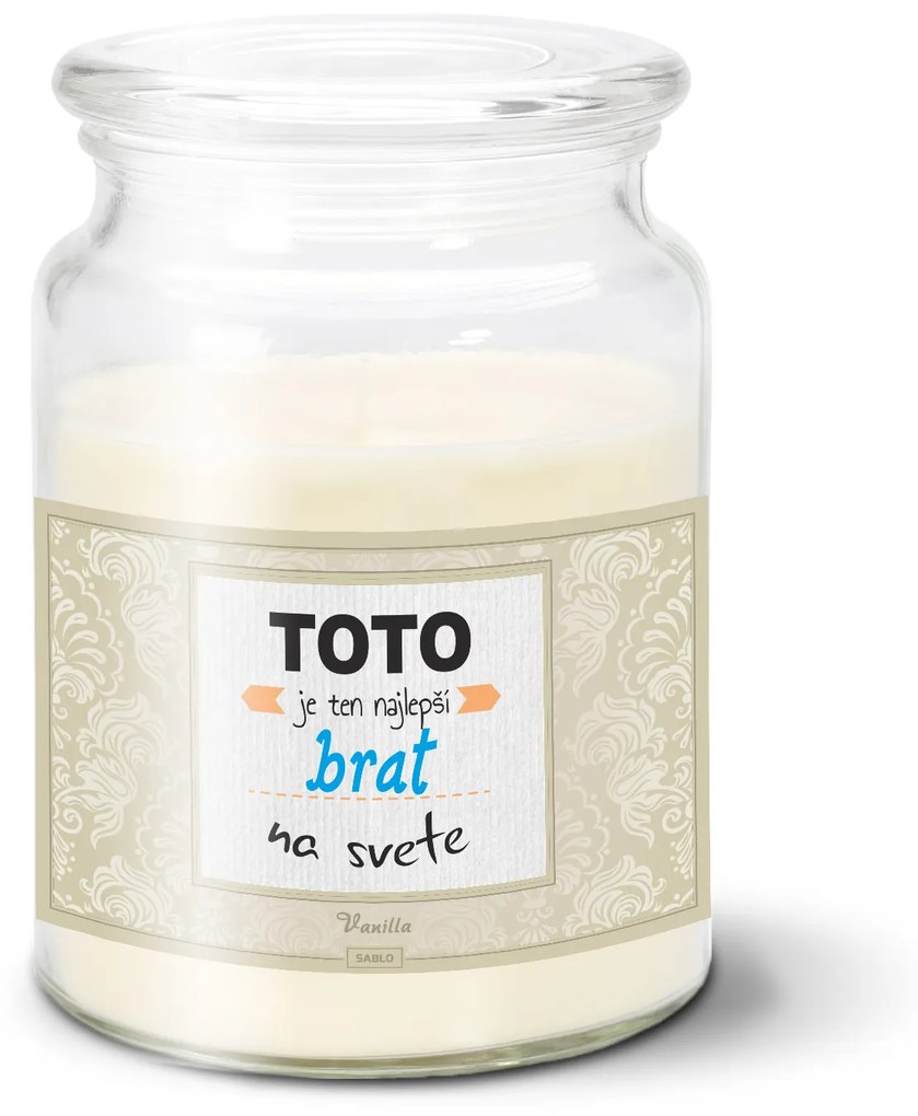 Sablio Sviečka Toto je ten najlepší brat na svete - 500 g