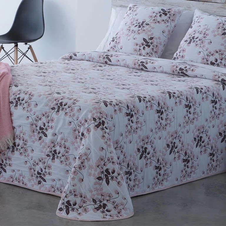 Prikrývka cez posteľ CARLOTA ružová jednolôžko