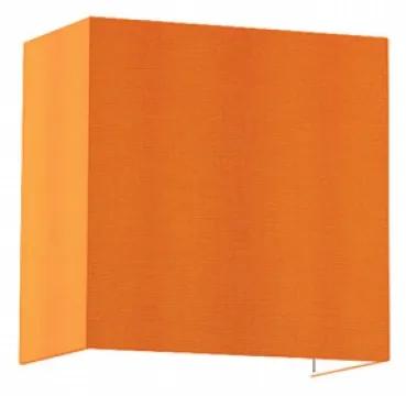 LOPE | Nástenná lampa s textilným tienidlom Farba: Oranžová / Biela
