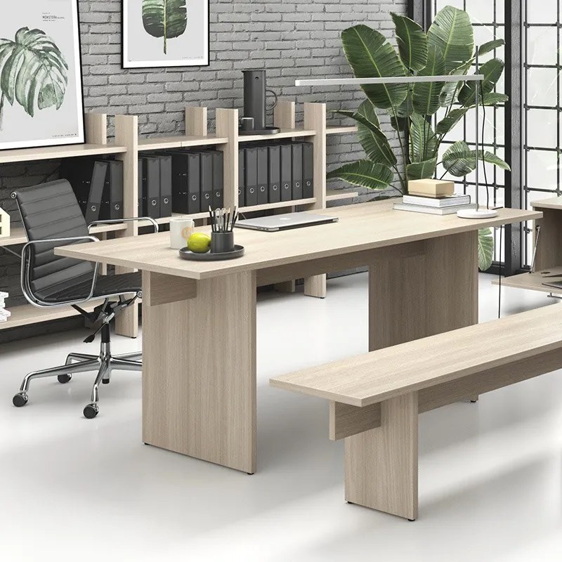 Stôl single SOLID, 1800 x 800 x 743 mm, dub prírodný