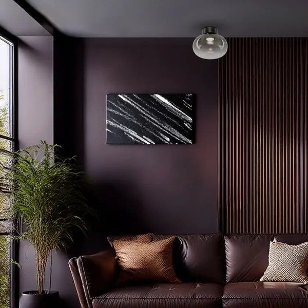 LED Stropné svietidlo VASO LED/4W/230V pr. 18 cm čierna/dymová