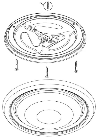Eglo 96023 - LED Stropné svietidlo CAPASSO LED/18W/230V