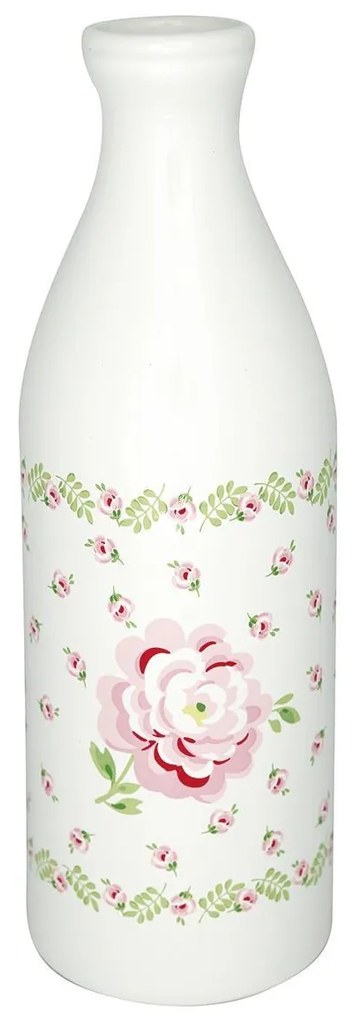 GREEN GATE Porcelánová fľaša Lily Petite White 1 l