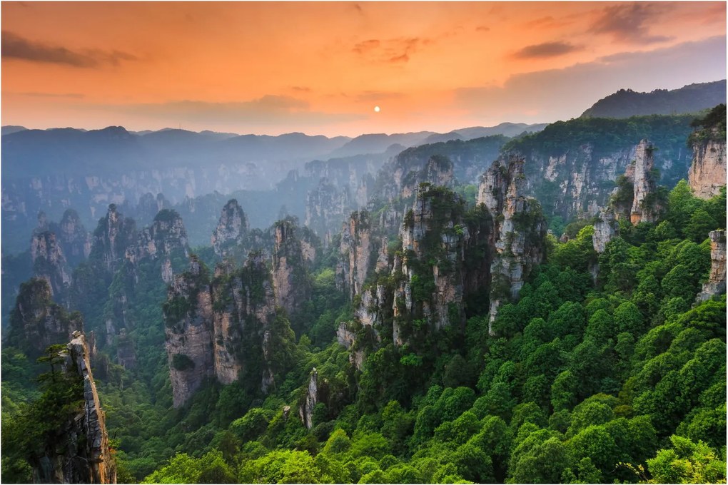 Obraz - Národný lesný park Zhangjiajie (90x60 cm)