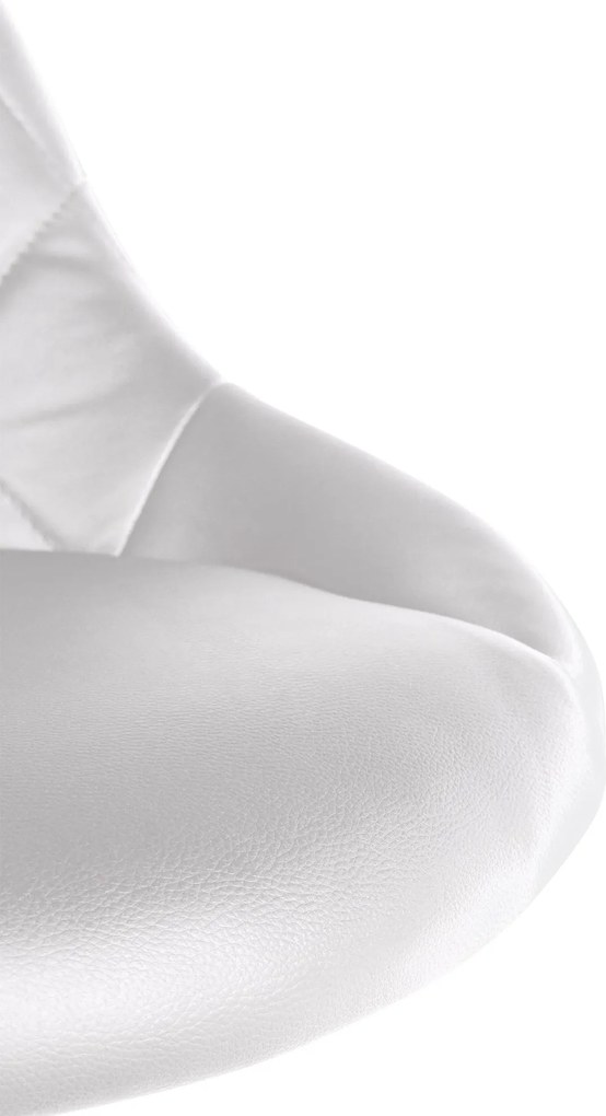 Pracovná stolička Lazio koženka - biela