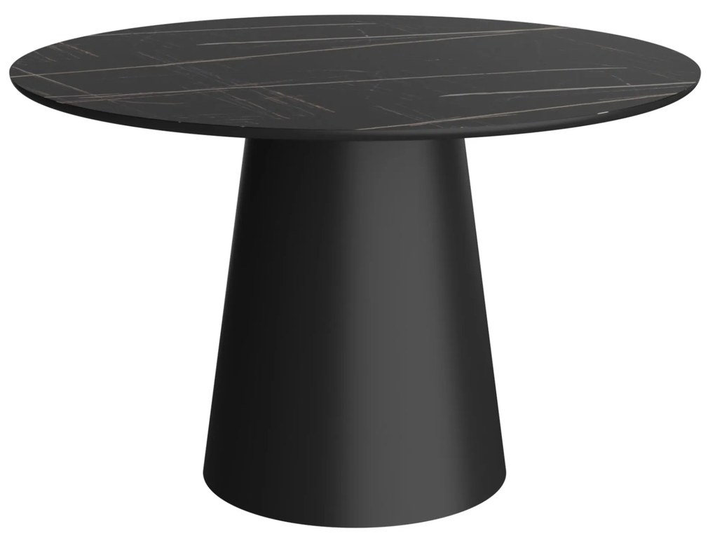 Jídelní stůl STELLA 120 cm černý mramor