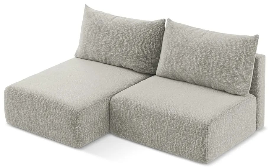 Svetlosivá rozkladacia/s úložným priestorom rohová pohovka (ľavý roh) Kalena – Makamii