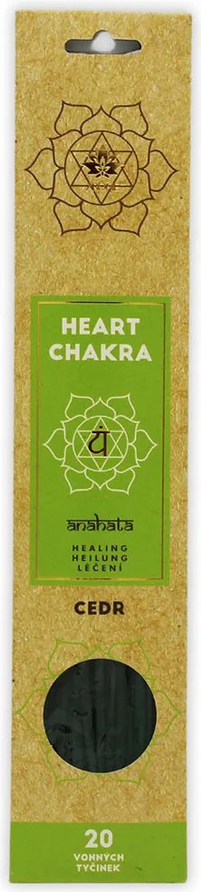 ARÔME Balanced Chakra Vonné tyčinky 20 ks, Srdcová čakra