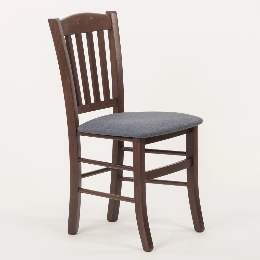 Stima Stolička VENETA s čalúneným sedákom Vyberte odtieň ->: Tmavo hnedá, Vyberte látku ->: LUX Jeans 33