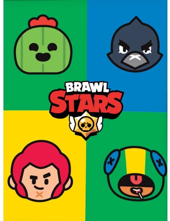 Carbotex Fleecová deka 110x140 cm - Brawl Stars Portraits