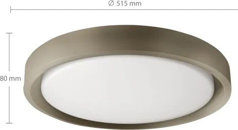 Brilagi -LED Stmievateľné svietidlo MATTEO LED/60W/230V 3000-6500K priemer 51,5 cm taupe+diaľkový ovládač