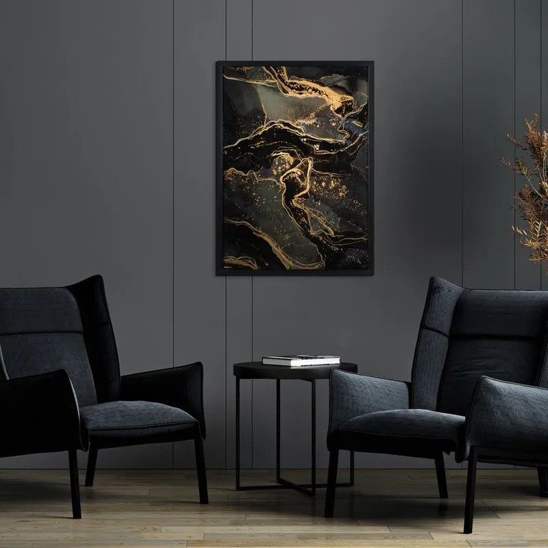 OBRAZ 478 53X73 CM ČIERNY
