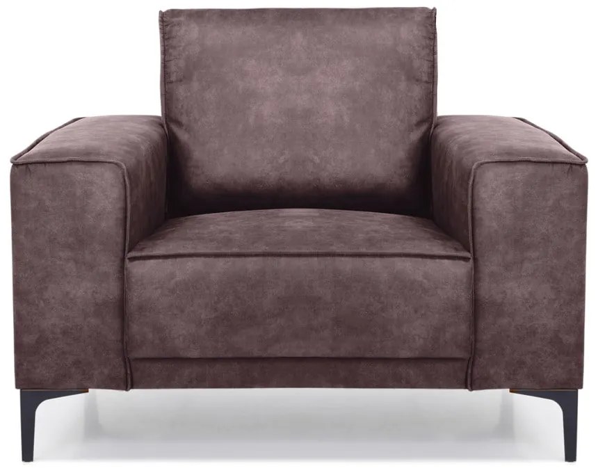 Tmavohnedé kreslo z imitácie kože Copenhagen - Scandic