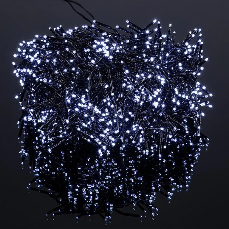 Svetelná reťaz vnútorná / vonkajšia studená biela 1512 LED