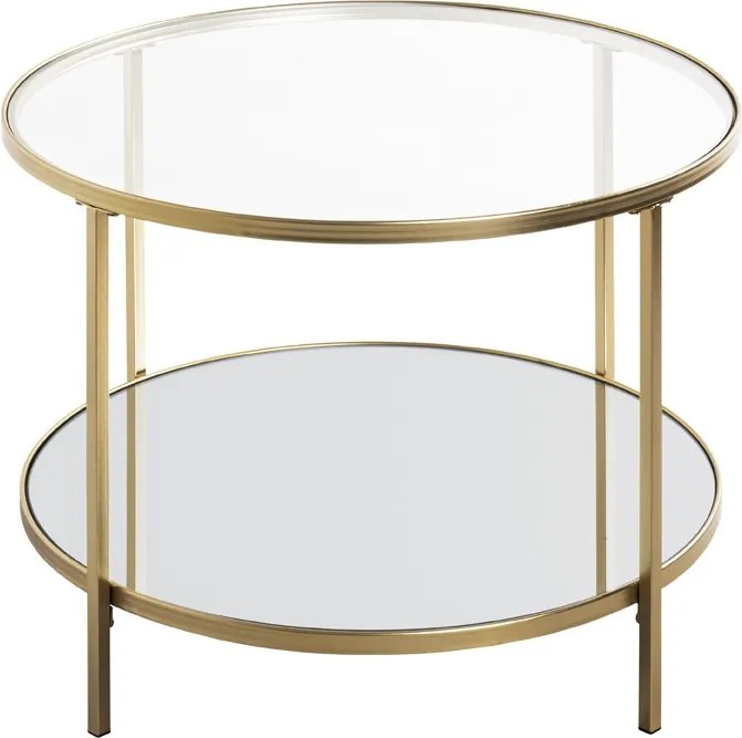 Okrúhly konferenčný stolík Porto 60 cm, zlatý