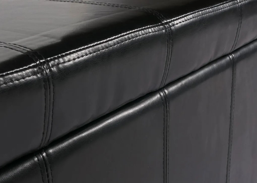 Skladovacia lavica Krien 112 x 45 x 45cm - Čierna