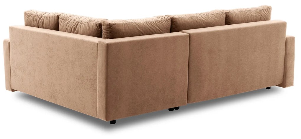 Rohová rozkladacia sedacia súprava GRANDE PLUS - color mikro Pravá Cappuccino