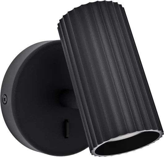 Eglo 902031 - Nástenné bodové svietidlo PORTILLO 1xGU10/5W/230V čierna