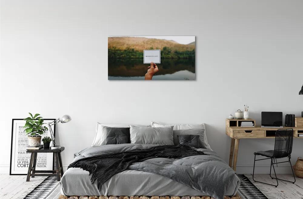 Obraz canvas Panorama ručné písmo 125x50 cm