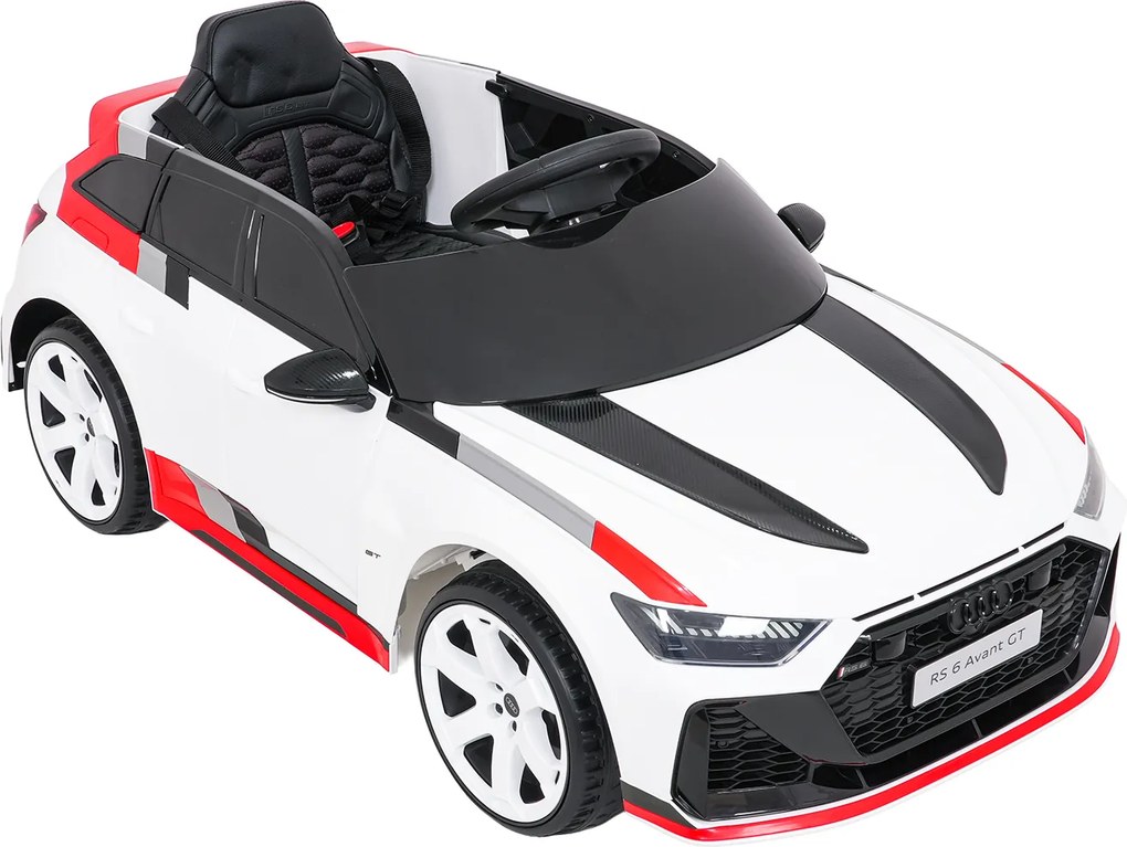 Ramiz Audi RS6 Avant GT elektrické autíčko pre deti biele