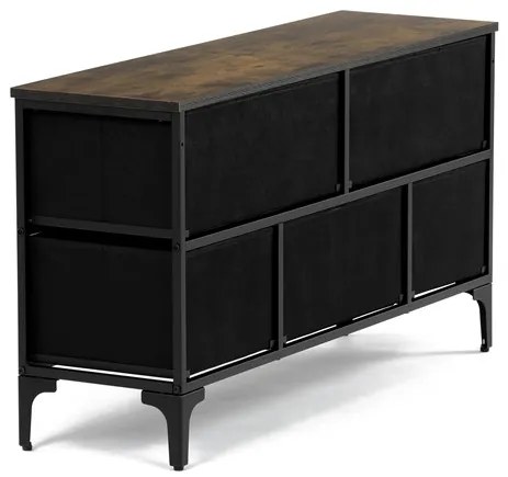 Autronic BONTEC Komoda 103x30x56cm, mdf, viacfarebná, AUK-W2103 BK Farba: Viacfarebná