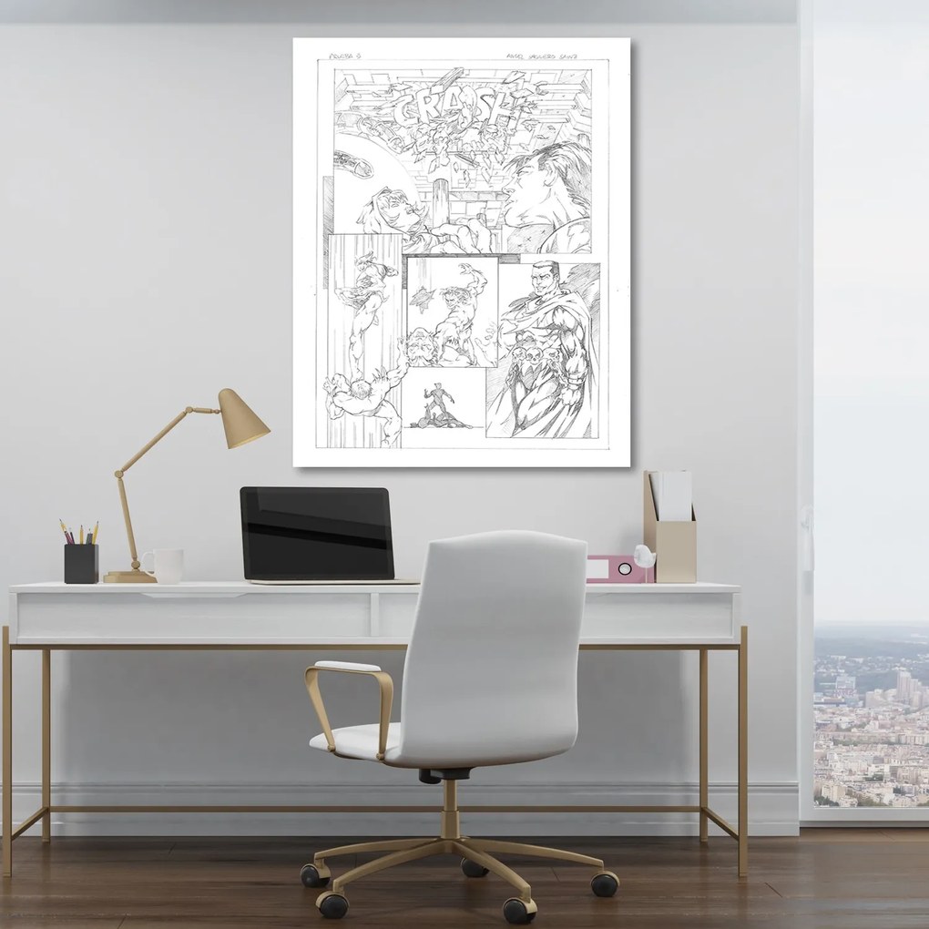 Gario Obraz na plátne Veľký vstupný komiks - Saqman Rozmery: 40 x 60 cm