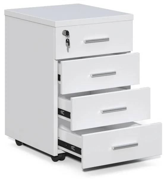 Pojazdný kancelársky kontajner Houseland Prime Pro 02 biely