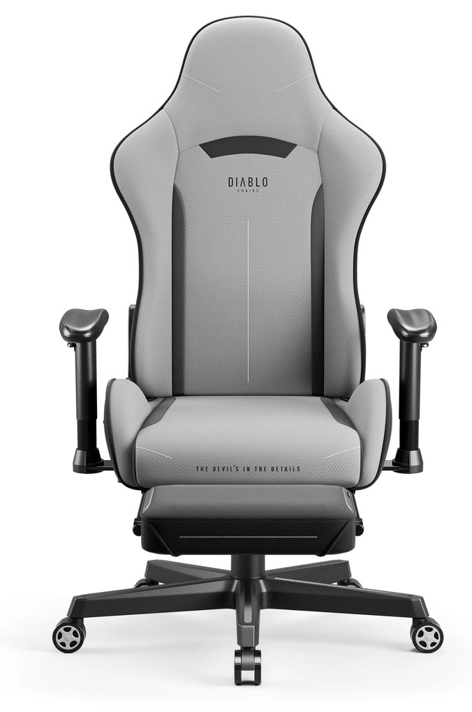 Herná stolička Diablo X-Starter zo šedej tkaniny
