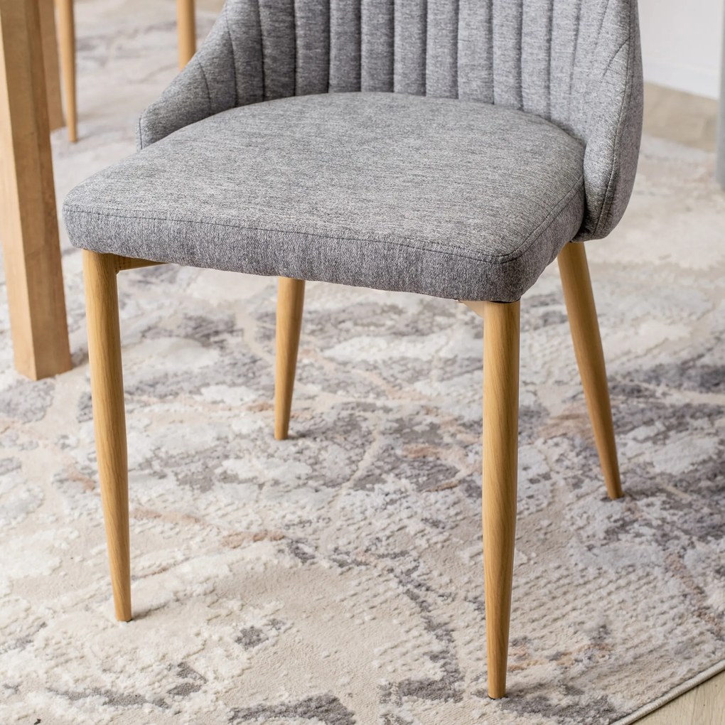 Čalouněná jídelní židle TORINO šedá