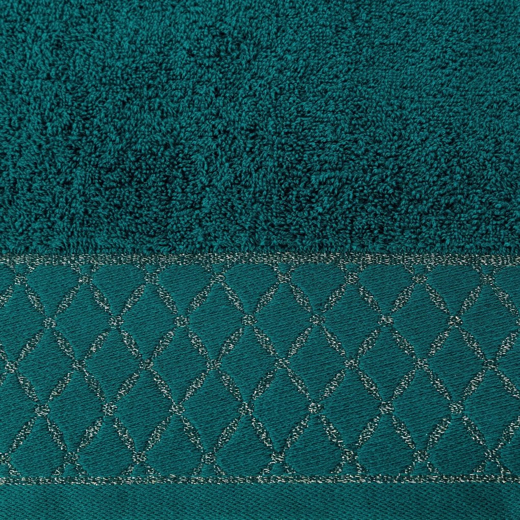 BAVLNENÝ UTERÁK LAYLA 30X50 CM TMAVOTYRKYSOVÁ