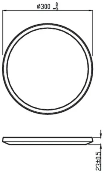 Philips - LED Stmievateľné kúpeľňové svietidlo SCENE SWITCH LED/18W/230V IP44