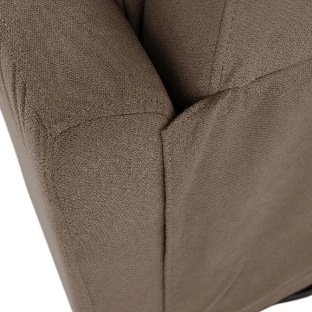 Tempo Kondela Relaxačné otočné kreslo, sivohnedá Taupe, MEKENZI