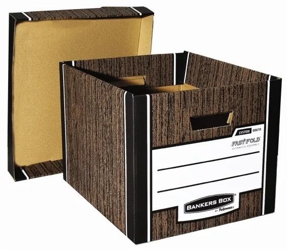 Archivačný kontajner Fellowes Bankers Box Woodgrain 2 ks/bal, modrá