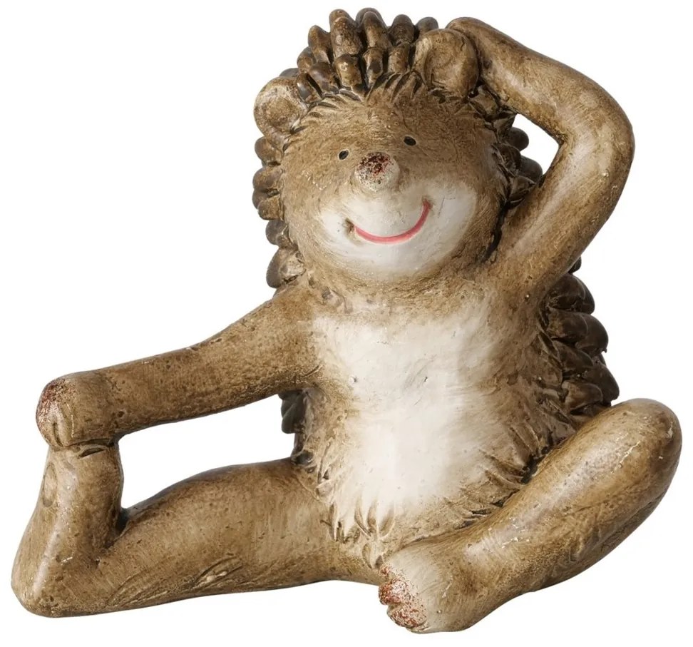 Záhradná figúrka z polyresinu Hugy, sada 3ks, 8 cm, hnedá